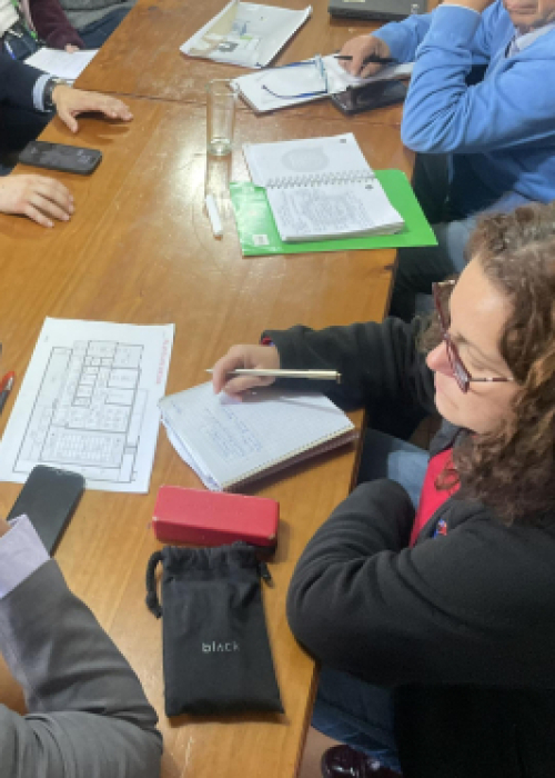 Coordinaciones para apoyar avance de construcción casa PRAIS