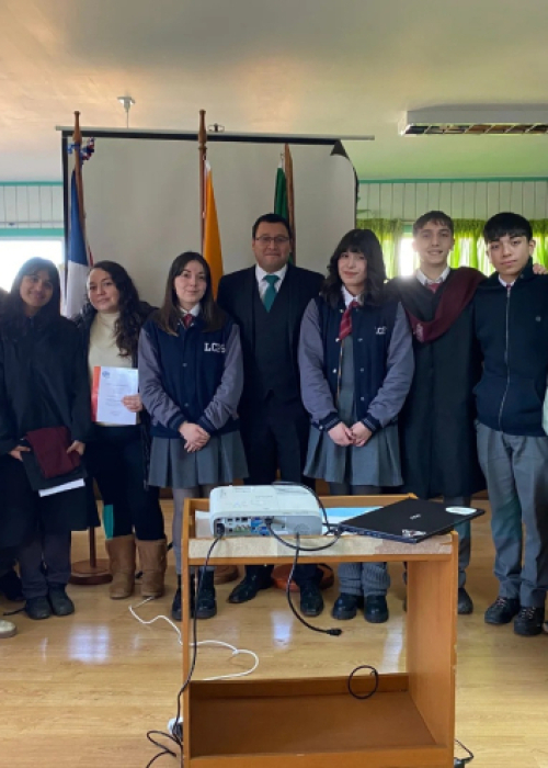 Comunidad educativa del Liceo Claudio Flores Soto despide a estudiantes de intercambio