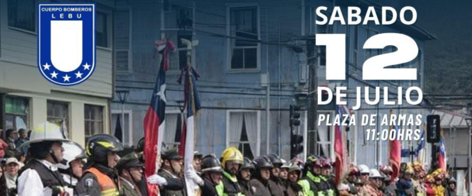 Lebu será sede del Desfile Regional en conmemoración de los 174 años de Bomberos de Chile