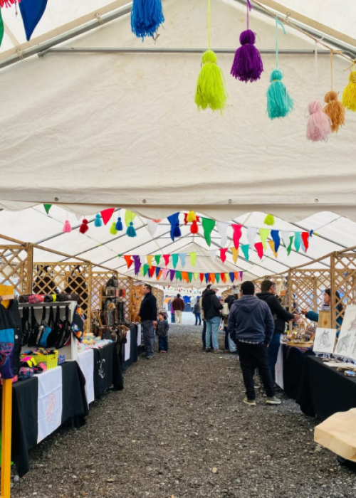 Artesanos de Cañete participaron en la Fiesta de la Nieve en Malalcahuello