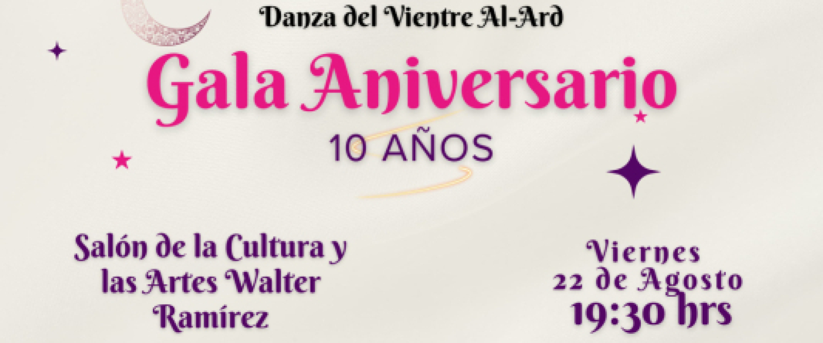 Escuela de Danza del Vientre Celebra su Décimo Aniversario con Gala Artística