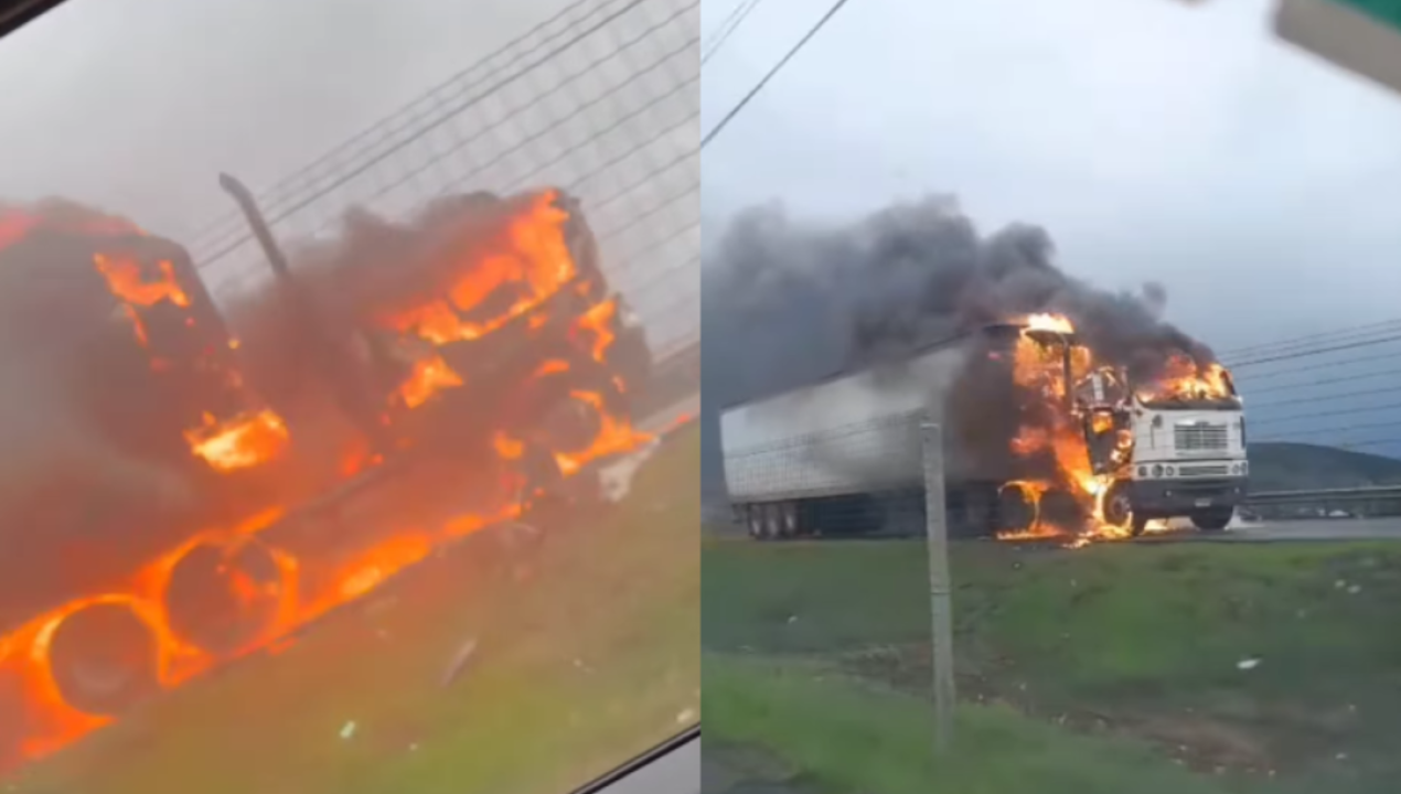 /regionales/region-de-ohiggins/video-incendio-de-camion-paraliza-carretera-5-sur-en-rengo